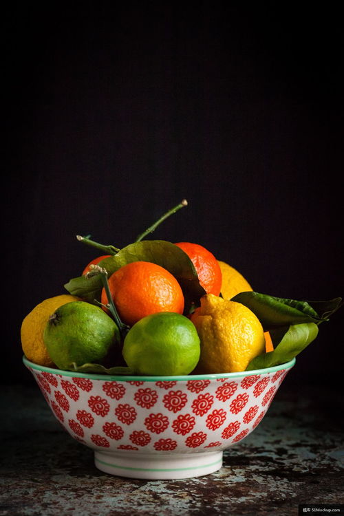 植物 水果 食品 柑橘类水果 石灰 橙色 美食摄影图片